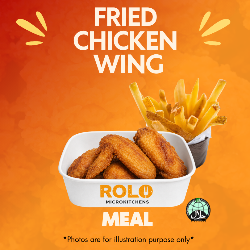 Fried Chicken Wing Meal